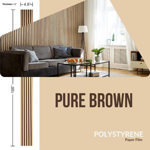 Laminwall | Wall Panel | PVC Core | Paper Film | Pure Brown